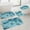 Blue, variant on feimajia Mixed Colors Bath Mats 4 PCS Bathroom Rugs For Toilet Universal Soft Comfortable Water Absorption Non-Slip Thick Machine Washable Easy Dry Dark