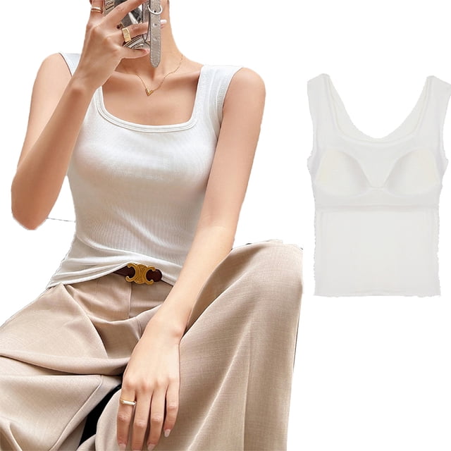 KYAIGUO Womens Spring Spaghetti Strap Camisole Halter Tops Summer Sleeveless Tank Tees Shirts S-XL