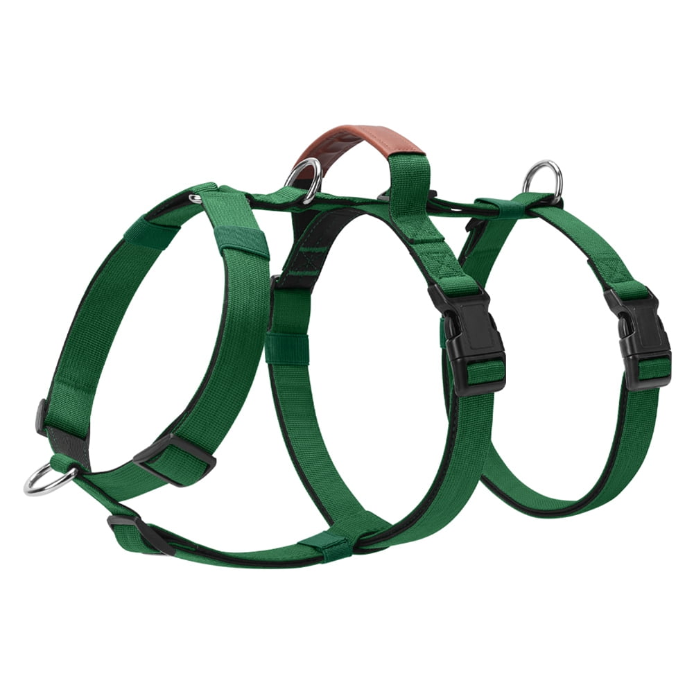 Escape Proof Dog Harness, No Pull Harness with Lift Handle, Adjustable Pet Vest with Front and Back Leash Clips for Medium Large Dogs Walking Hiking Training