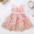 thumbnail image 3 of IDOPIP Toddler Baby Girl Butterfly Dress Butterflies Embroidery Formal Wedding Party Princess Dresses, 3 of 7