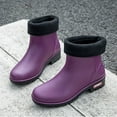 thumbnail image 6 of IUJSOY Women's Rain Boots with Warm Plush Lining Chelsea Boots Women Waterproof Rubber Boots, 6 of 6