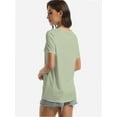 thumbnail image 3 of Women's Ultra-Soft V-Neck Short Sleeve Trendy Casual T-Shirt, 3 of 6