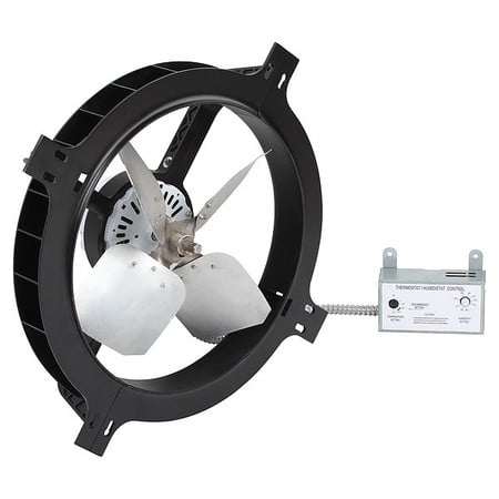 DAYTON Gable Attic Ventilator,120V,1650 CFM