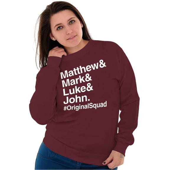 Matthew Mark Luke John Squad Sweatshirt for Men or Women Brisco Brands S