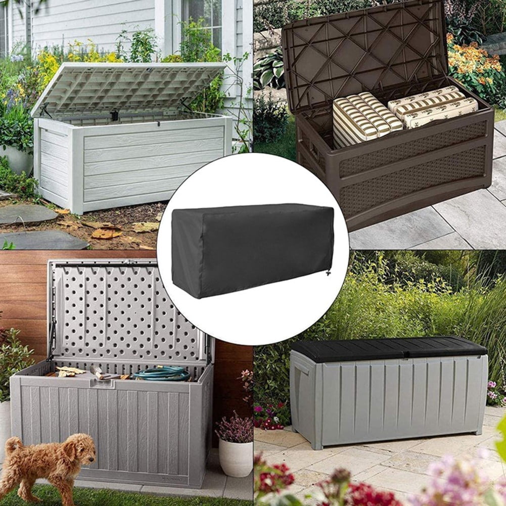 Ana Outdoor Patio Garden Furniture Waterproof Covers 210D Oxford Fabric Anti-UV Dust Proof Furniture Covers Large Deck Box CoverHome Decor