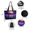 thumbnail image 2 of FORMRS Canvas Laptop Tote Bag for Women with 15.6" Computer Compartments Shoulder Handbag, Pink Digital Art, 2 of 7