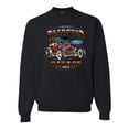 thumbnail image 2 of Wild Bobby, Ford Retro T-Bucket Roadster 1923 Vintage Garage Motors, Cars and Trucks, Unisex Crewneck Graphic Sweatshirt, Black, 5X-Large, 2 of 4