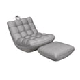 thumbnail image 4 of Silla Bean Bag Soledad Tumbona reclinable Gris oscuro, 4 of 10