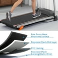 thumbnail image 4 of Easy Folding Treadmill for Home Use, 2.5HP Electric Running Machine, 3-Level Incline, Compact &amp; Quiet, Shock Absorption, LED Display, Pulse Sensor, Device Holder, 240lb Capacity, 4 of 9