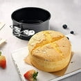thumbnail image 3 of Juego de mini moldes desmontables de 4 pulgadas: molde pequeño antiadherente para tartas de queso, pizzas y quiches, 3 of 5