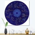 thumbnail image 2 of Designart ' Zodiac Signs and Zodiac With Constellations ' Modern Canvas Wall Art Print, 2 of 4