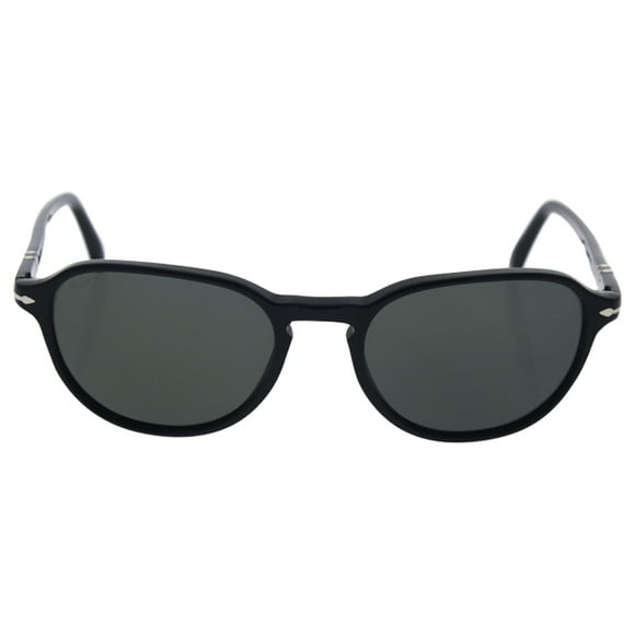 Persol Men's 0PO3053S Black/Black/Green Polar Sunglasses