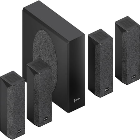 ThunderBeat 4.1.2 Wireless Dolby Atmos Home Theater System, 720W, Subwoofer & 4 Surround Speakers, 360° Sound, <30ms Latency