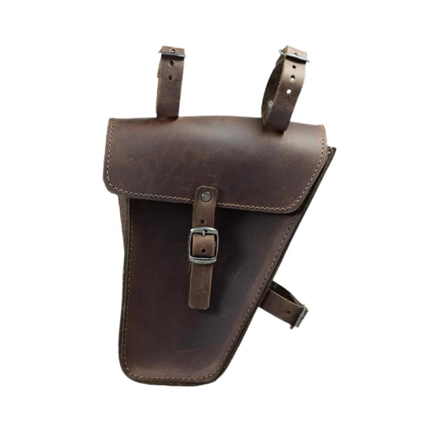 Bolsa triangular para bicicleta, equipo, bolsa para bicicleta, para exteriores, bicicleta de carretera, bicicletas de montaña Marrón