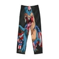 thumbnail image 4 of Bingfone Blue Dinosaur Mens All Over Print Sleep Pajama Pants-Small, 4 of 9