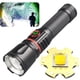thumbnail image 2 of Linterna LED 1000 lúmenes Linterna de mano recargable con zoom súper brillante | 4 modos (Bajo-Medio-Alto-Estroboscópico) | Aleación de aluminio impermeable IPX6 | Alcance de 1640 pies | Camping al, 2 of 8