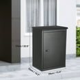 thumbnail image 3 of Qinaqin 1.9 Cu Ft Steel Anti-Theft Package de Profundidadlivery Caja cm Anchoeatherproof Alturaeavy- Profundidaduty Mailbo x Anchoith Combination Cerradura para Porch y de, 3 of 6