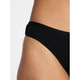 thumbnail image 3 of No Boundaries Cotton Hi Cut Thong Women's and Women's Plus, Sizes XS-XXXL, 3 of 4