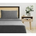 thumbnail image 2 of Beauty Threadz Cozy T-Shirt Extra Soft Cotton Tencel Lyocell Jersey Sheets 4 Piece Set - Certified by GOTS and Oeko-TEX- ( Full Dark Grey Heather ), 2 of 8