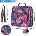 thumbnail image 2 of FORMRS Zipper Binder with Shoulder Strap 2-inch Ring 500 Sheet Capacity File Bag, Vibrant Art Flowers, 2 of 5