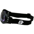 thumbnail image 3 of Birdz Eyewear Parrot Padded Motorcycle Goggles Black Frame and Purple Lens, 3 of 4