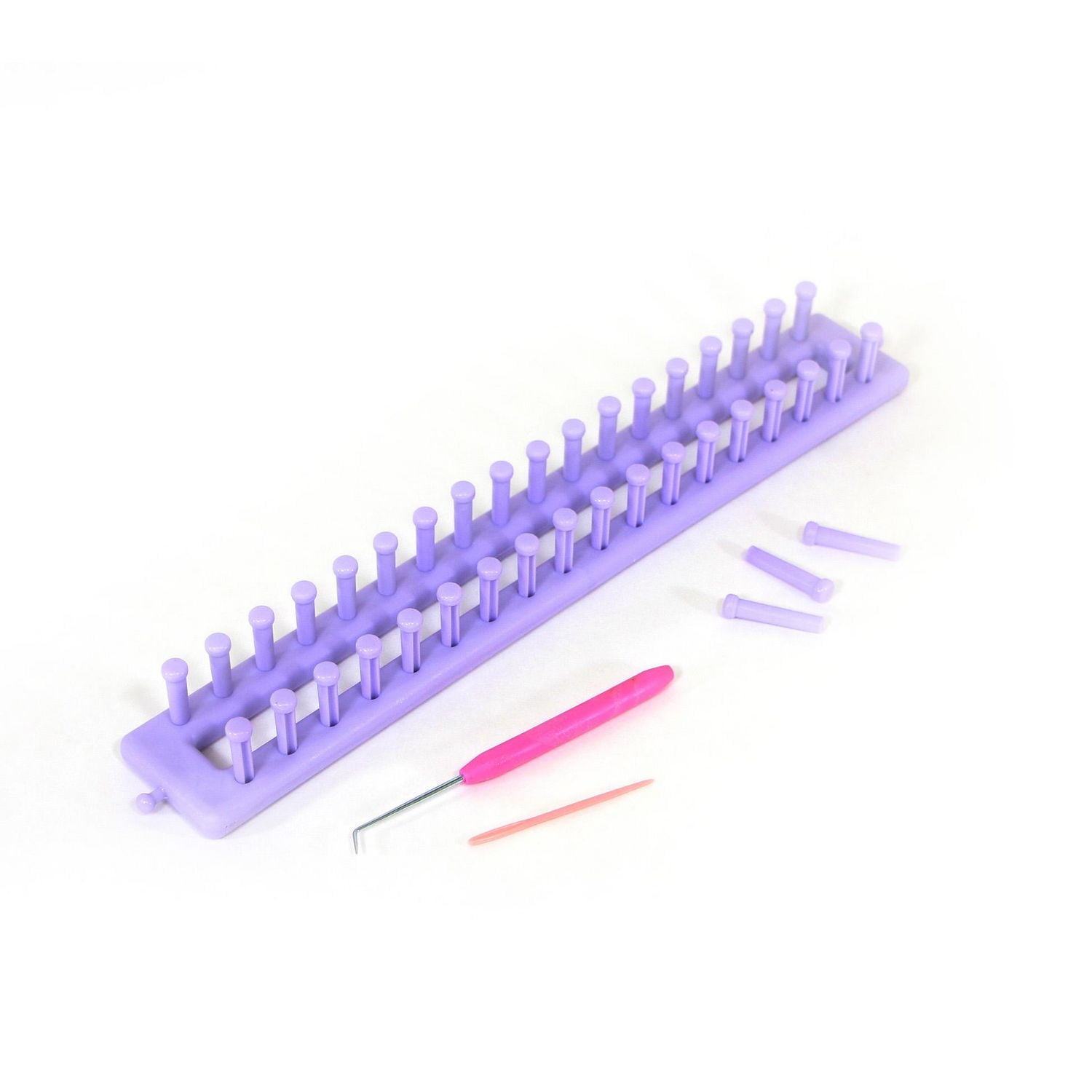 CRAFTING ESSENTIALS Long Knitting Loom Set 41 cm (16) with Hook & Needle