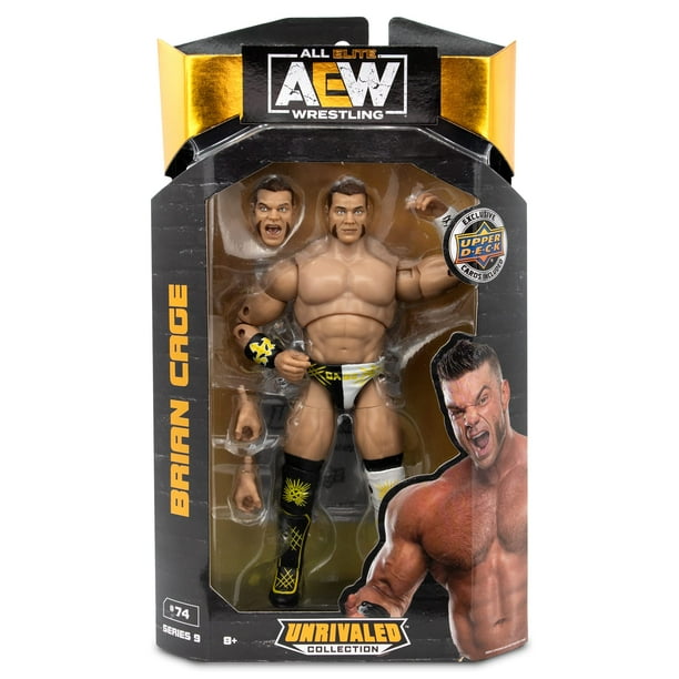 All Elite Wrestling - Figura de Brian Cage de 6 pulgadas - AEW Unrivaled Collection Serie 9