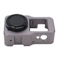 thumbnail image 3 of Action Camera Frame, Hollow Bottom Sturdy Action Camera Protector Aluminum Alloy Accurate Safe With 1/4in 3/8in Threaded Holes For Camea Safety ANGGREK Color titanio, 3 of 8
