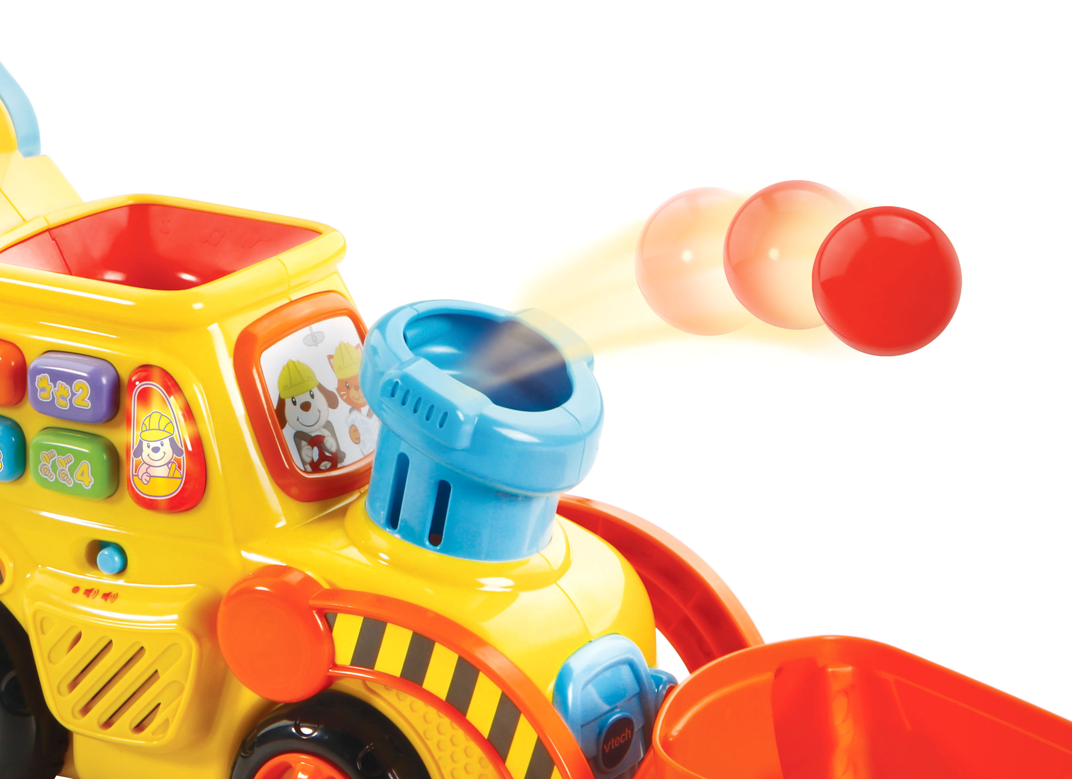 VTech, Pop-a-Balls, Push and Pop Bulldozer, Toddler Learning Toy - image 8 of 12