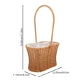 thumbnail image 2 of unbranded Cesta Multiusos Tejida En Plástico Para Almacenamiento Y De Color Marrón, 2 of 7