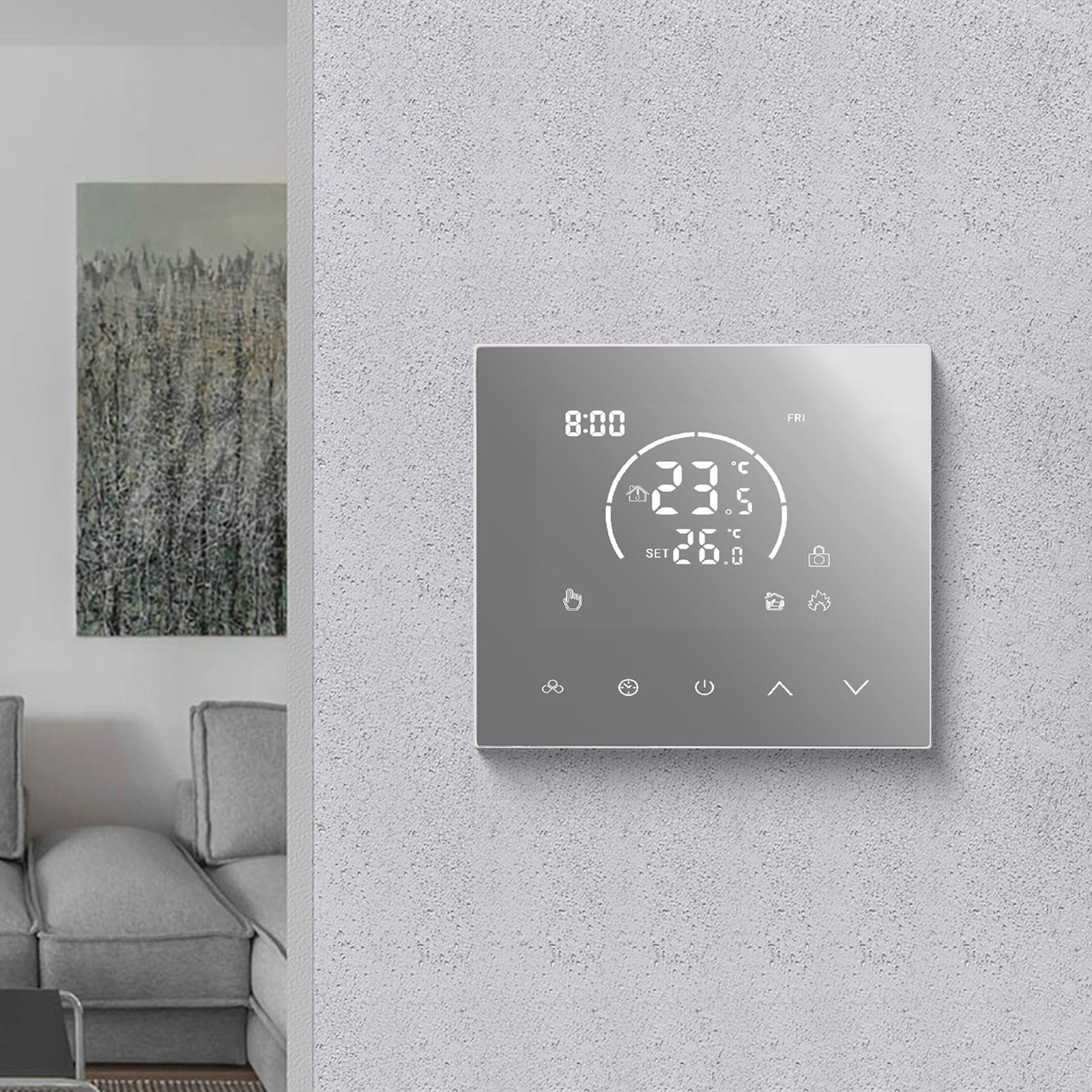Electric Floor Heating Programmable Control Panel with Safety Features