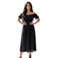 thumbnail image 1 of Vestido Maxi Off Shoulder para Mujer, Estilo Romántico y Súper Cómodo, 1 of 5