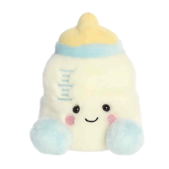 Aurora® Adorable Palm Pals™ Theo Baby Bottle™ Stuffed Animal - Fun Collectible Plush for Kids and Adult Collectors - Perfect for Decorating Rooms and Birthday Gifts - Blue 5 Inches