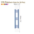 thumbnail image 2 of Uxcell Pack of 175 Money Band Bundles, Self-Adhesive Bill Wrappers, 4.92x3.07 Inch, Orange/Blue/Pink/Red/Yellow, 2 of 7