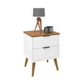 thumbnail image 4 of Solid Wood Nightstand – 2 Drawer Modern Bedside Table for Bedroom, Apartment or Small Spaces, 4 of 6