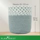 thumbnail image 5 of Planterist Cesta Organizadora Grande Tejida – Algodón Lavable, Plegable y Portable – Multiusos 33.5x34 cm para Almacenaje, Decoración y Ropa Sucia (Ajijic), 5 of 9