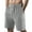 Light Gray, variant on REDESS Men's Casual Shorts with Pockets Drawstring Elastic Waistband,Black,Sizes S-XXL