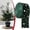 Blackish Green, variant on 1PC Dark Green Star Christmas Velvet Ribbon, Hot Bow Printed Satin Wreath Decorative Ribbon for Holiday Gift Wrapping and DIY Crafts