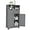Grey, variant on GLACER Multifunctional Floor Cabinet, Bathroom Cabinet with Removable Drawers and Adjustable Shelf for Bathroom, Living Room, Kitchen or Entryway, 24 x 12 x 43 inches (Grey)