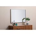 thumbnail image 2 of Elegant Decor MR4071WH 24 x 32 in. Metal Frame Rectangle Mirror, White, 2 of 4