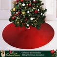 thumbnail image 4 of SKYSONIC Solid Color Christmas Tree Skirt Home Decoration Large Round Christmas Tree Skirt for Holiday Party Home Christmas Day Ornaments 47.2 Inch, 4 of 6