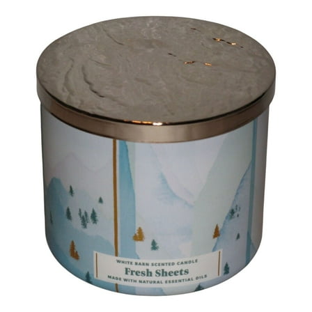 Bath and Body Works Fresh Sheets 3-Wick Scented Candle (White Barn) 14.5 OZ / 411 G