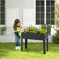 thumbnail image 2 of Costway 24'' Raised Garden Bed with Legs Metal Elevated Planter Box Drainage Hole Backyard, 2 of 10