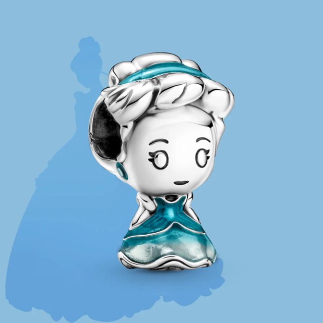 Abalorio de plata de ley 925 para mujer, colgante de La Bella y La Bestia, abalorio de rosa, compatible con Pandora Original, joyería, Herocorss, Disney