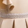 thumbnail image 7 of Ierhent Dress Girl Flower Girls Spaghetti Strap Tulle Dress Long A Line Wedding Pageant Dresses Princess Birthday Party Ball Gown Beige,9-10 Years, 7 of 7