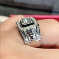 thumbnail image 2 of SEPARQI Titanium Mens CZ Wedding Band Comfort Fit Engagement Ring Statement Jewelry With White Gift Box Packaging, 2 of 5