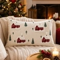 thumbnail image 5 of Aonerit 20 X 12 Inch Christmas Embroidered Pillow Cover, Hidden Zipper Cushion Case, Winter Sofa Couch Decor, Holiday Throw Pillow Sham, Home Seasonal Accent, 5 of 8