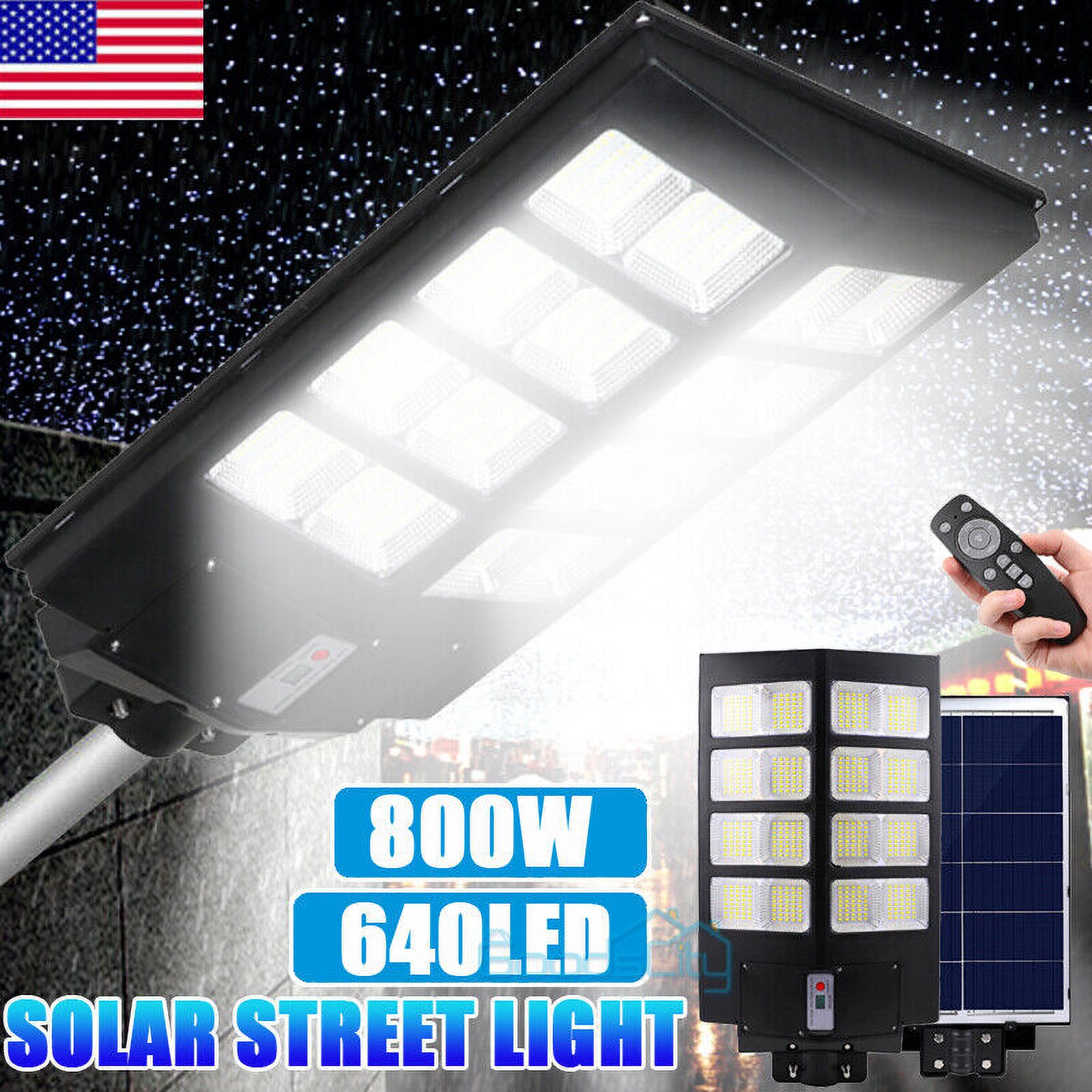 99000000000LM 800W Lampara Solar Luces De Calle LED Con Sensor Para Patio Jardin