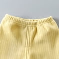 thumbnail image 4 of IROINNID Toddler Pajamas Set 2 Pieces Winter Warm Round Neck Tops with Pants Comfy Home Wear Sleepwear Set,Yellow, 4 of 6