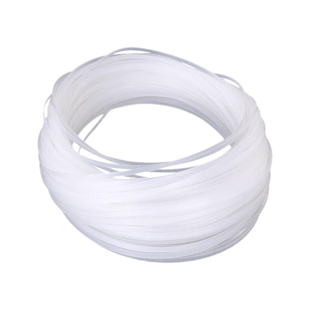 100M Plástico Blanco Deshuesado Corsé Vestido de Novia Sombrero Costura Artesanal